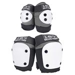 187 Killer Pads Knee Pads, Elbow Pads Combo Pack, Grey, Small/Medium