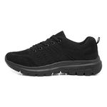 Womens Black Lace Up Flat Trainer - Size 5 UK - Black