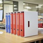 Liberty House Toys 6 Section Files Sorter Cabinet Pack of 5, Storage for Stationery/ A4 Paper/Magazine/Book/Newspaper - Lever Arch Filing Module