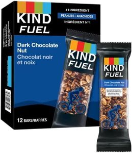 KIND Fuel Bars Double Dark Chocolate Nut, 50 Gram Bars (12 Pack),12g Protein, Gluten Free