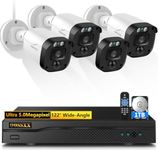 Full HD 5MP Definition Wired Security Camera System Outdoor Home Video Surveillance Cameras CCTV Camera Security System Outside Surveillance Video Indoor