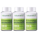 HEALTH VEDA ORGANICS PRIVATE LIMITED Plant Based Glucosamine Chondroitin & MSM I 180 Veg Tablets I Supports Healthy Joint, Bone & Cartilage I Relieves Pain & Stiffness I For Unisex (Pack of 3)