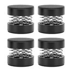 4Pcs Turntable Isolation Stand Feet, Aluminum Spring Speakers Spikes Isolation Stand Shock Absorption, Bearing 9KG, Isolation Plaform Pads for Speakers Subwoofers