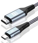 SWECENT 4K USB C to HDMI Cable 2M,USB Type C to HDMI Cable [Thunderbolt 3/4 Compatible] for MacBook iPad Pro/Air iMac,iPhone 15 Plus,Samsung S23 S22 S21 S20 S10 Surface Switch Android Phone to TV.