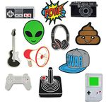 12 Pieces Boy's Room Enamel Pins Set Teen Lapel Pins - Collectible Pin Set for Backpacks or Hats