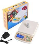 Shopfleet Kitchen SF-400A 10kg Multipurpose LCD Screen Digital Weighing Measure Scale Machine for Measuring Fruits, Spice, Food, Vegetable