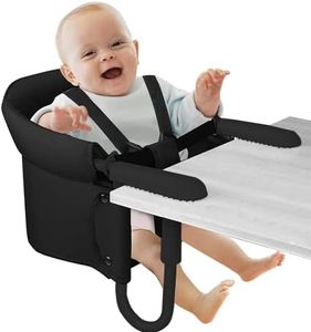 Gugugaga Baby Hook On Feeding Chair, Portable, Washable High Chair for Home Restaurant & Travel (Black)