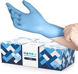 Blue Nitrile Disposable Gloves Large 200 Count - Latex Free Medical Exam Gloves, Powder Free Food Safe Cooking Gloves