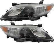 labwork Headlights Replacement for 2010 2011 Toyota Camry SE Headlamps Halogen Headlights Passenger and Driver Side