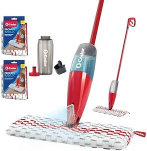 O-Cedar ProMist MAX Spray Mop, PMM with 2 Extra Refills, Red