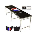 Red Cup Pong Sports Official Beer Pong Table with Bottle Opener, 8-Feet