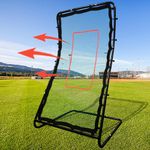 Doublehorse Baseball Rebounders, Pitching Back Baseball Rebounder net, Lacrosse Rebounder Pitchback Training Screen for Pitching and Fielding Training, Softball Bounce Back Return Board Net