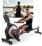Wenoker Rowing Machine APP Compatible，Indoor Exercise Equipment for Home Gym Use, 32Level Magnetic Rower with 350LB Capacity and LCD Monitor, Cardio Training Machine