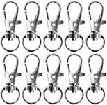 Set of 100 Metal Lobster Claw Clasps Swivel Clasps Lanyard Snap Hook with Trigger Snap for Dog Collar/Jewelry Finding(Small Size)