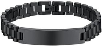 ChainsHouse Men ID Bracelet 10MM Wi