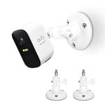 HOLACA Adjustable Wall Mount Holder Compatible With Eufycam 1/2/2C/2C Pro/3/3C/E and other Eufycam Models, 1/4" Screw Eufycam Wall Mounts (2Pack White)