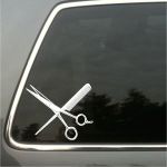 Hairdressing Shears and Comb vinyl Decal