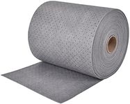 Aain LT010A Heavy Duty Oil Absorbent Pads, Oil Maintenance Mat Roll for All Purpose Super Absorbent Mat Roll, Gray, 150' L x 15" W