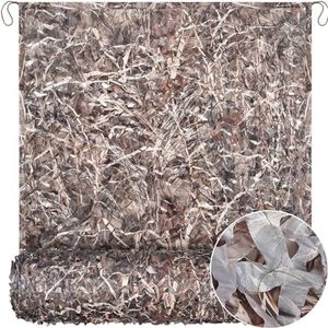 Yeacool Camo Netting 20X20 Camouflage Mesh Netting Military Surplus Hunting Blind Net for Military Theme Party Decorations Army Sunshade Car Cover Camping Shooting (Dry Grass, 20ftx20ft, 6m*6m)