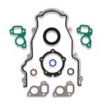 GOCPB Timing Cover Gasket Set - Compatible with 4.8L 5.3L 5.7L 6.0L 6.2L Chevy Silverado, Suburban Tahoe GMC Sierra Yukon, Savana, Cadillac Escalade - Replace 12633904 TCS45993