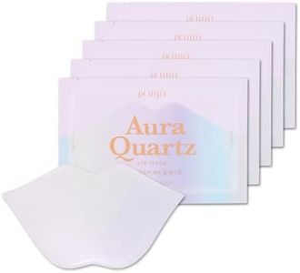 Aura Quartz Hydrogel Lip Mask 5ea - Moisturizing Lip Mask with Retinol, Peptide, Protein, Collagen, PDRN, Bakuchiol, Anti-aging Lip Care for Dry Lips, Reduces Laugh Lines, Smooth and Plump Lips