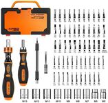 Precision Ratchet Screwdriver Set, JAKEMY 69 in 1 Household Screwdriver Home Repair Tool Kit, Disassemble Magnetic Rotating Ratchet Screwdriver Kit for Furniture/Car/Computer/Electronics Maintenance