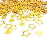 Gold Star Confetti | Glitter Confetti Sprinkles for Party Table Scatters Decoration | Birthday Baby Shower Wedding Party Festival Supplies | Metallic Foil | 45g 1.6OZ 1100Pcs