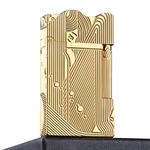 Classic Lighter, Sleeping Mermaid Lighter Pure Copper Kerosene/Butane Sanji Lighter, Vintage Trench Lighter for Men Dad Husband Gift Collect,Gold,Butane