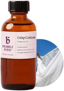 Bramble Berry Crisp Cotton Fragrance Oil 2 oz | Fresh Clean Scent for Soap Making, Lotion, Linen Spray, Candles & Bath Bombs | Skin Safe, Vegan, Paraben & Phthalate Free
