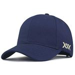 Big Head Baseball Caps for Men Oversize XXL Large Head Hat Plus Size Cap Adjustable Adjustable, 22.5"-25.5" Dark blue