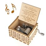 Ucuber You are My Sunshine Music Box - Wood Laser Engraved Vintage Music Box Best Gift for Daughter from Mom Christmas (Mom to Daughter)