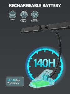 Vekkia 64 LED Music Stand Light – Adjustable Clip-On Lamp