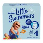 Huggies Little Swimmers Swim Diapers Disposable Baby Swim Pants, Size 4 Medium, 36 Ct, 1 Count