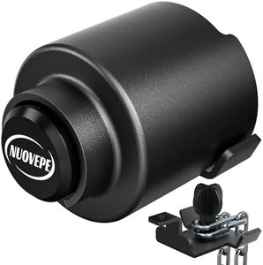 NUOVEPE Trailer Lock Fits 2 5/16 Inch Couplers, Secures Safety Chains Anti-Theft Ball Hitch Lock, Pry-Resistant & Heavy-Duty Trailer Hitch Locks for RV | Cargo | Boat | Dump Trailer (Black)