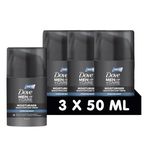 DOVE MEN + CARE Moisturiser Hydration Boost - Face Care Cream - Protects, Strengthens and Moisturises without Greasing, 3 x 50 ml