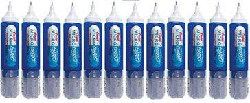 Pentel Micro Correct Correction Tipp Ex Pen White Fluid White Out Orginal Metal Tip Nib - 12ml ZL31 (Pack Of 12)