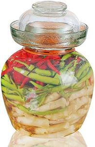 Vencer Traditional Glass Fermenting Jar With Lid,Glass Fermentation Tank for Pickling Kimchi Sauerkraut,VHF-001