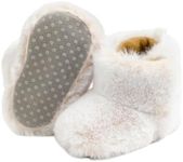 Zoolar Infant Unisex Warm Fur Lining Soft Boots Baby Winter Ankle Non-Slip Rubber Texture Sole Toddler Winter Snow Crib Shoes