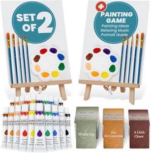 Painting Game Kit for Couples - Sip and Paint Date Night Set for Adults