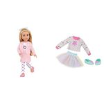 Glitter Girls Dolls by Battat - Fifer 36cm Fashion Doll – Toys For Girls 3-Year-Old+ & GG50108Z 14" Doll Tulle Skirt & Sweater Outfit Shine Bright Outfit-36cm Toys, for Girls 3-Year-Old+, Various