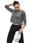 Rigo Round Neck Activewear Top for Women | Comfort Fit Stylish Active T-Shirt for Girls | Gym/Sports Wear Tees & Workout Tops