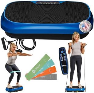 Lifepro Waver Mini Vibration Plate - Whole Body Vibration Platform Exercise Machine - Home & Travel Workout Equipment for Weight Loss, Toning & Wellness - Max User Weight 260lbs