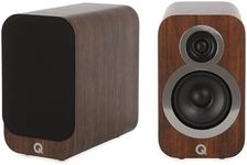 Q ACOUSTICS 3010i Compact Bookshelf Speakers Pair English Walnut - Featuring 2-way Reflex Enclosure Type, 100mm (4") Bass Driver, and 22mm (0.9") Tweeter - Stereo Hifi/Passive Speakers