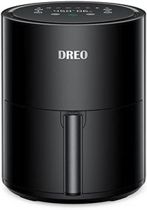 Dreo Air Fryer - 100ââ€žâ€° to 450ââ€žâ€°, 4 Quart Hot Oven Cooker with 50 Recipes, 9 Cooking Functions on Easy Touch Screen, Preheat, Shake Reminder, 9-in-1 Digital Airfryer, Black, 4L (DR-KAF002)