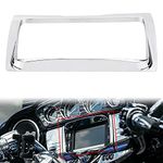 YDLMT Motorcycle Chrome ABS Plastic Tri Line Radio Stereo Trim Cover Fit for Harley Touring Electra Street Tri Glide Ultra Limited 2014-2023