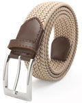 FAIRWIN Men Belts Golf Stretch Elastic Nylon Casual Braided Elastique Ceinture Homme Jeans Adjustable Fabric Belt Men's Gift