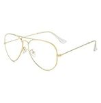 Classic Clear Aviator Glasses for M