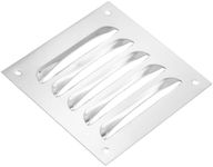 PATIKIL 5 x 5 Inch Vent Cover, Aluminum Alloy Screen Air Grille Ventilation Cover HVAC Louvered Grill for Home Kitchen Bathroom Wall Ceiling