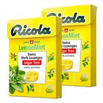 Ricola Lemon Mint Candy Pack of 2 Pouch, 2 X 40 Gm