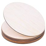 Wood Circles for Crafts, Audab 12 Pack 12 Inch Unfinished Wood Rounds Wooden Cutouts for Crafts, Door Hanger, Door Design, Wood Burning